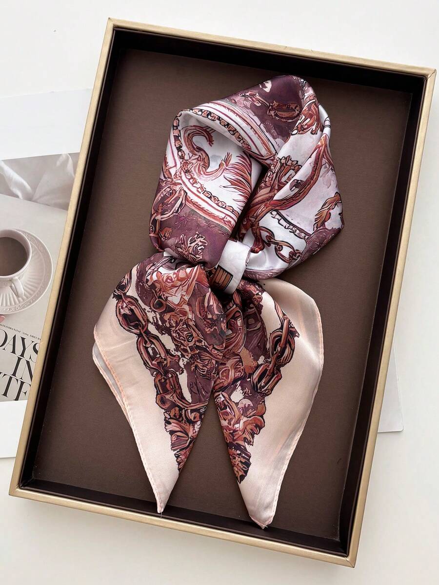Formal Wear Women Us - 1pc 70cm square scarf faux silk
