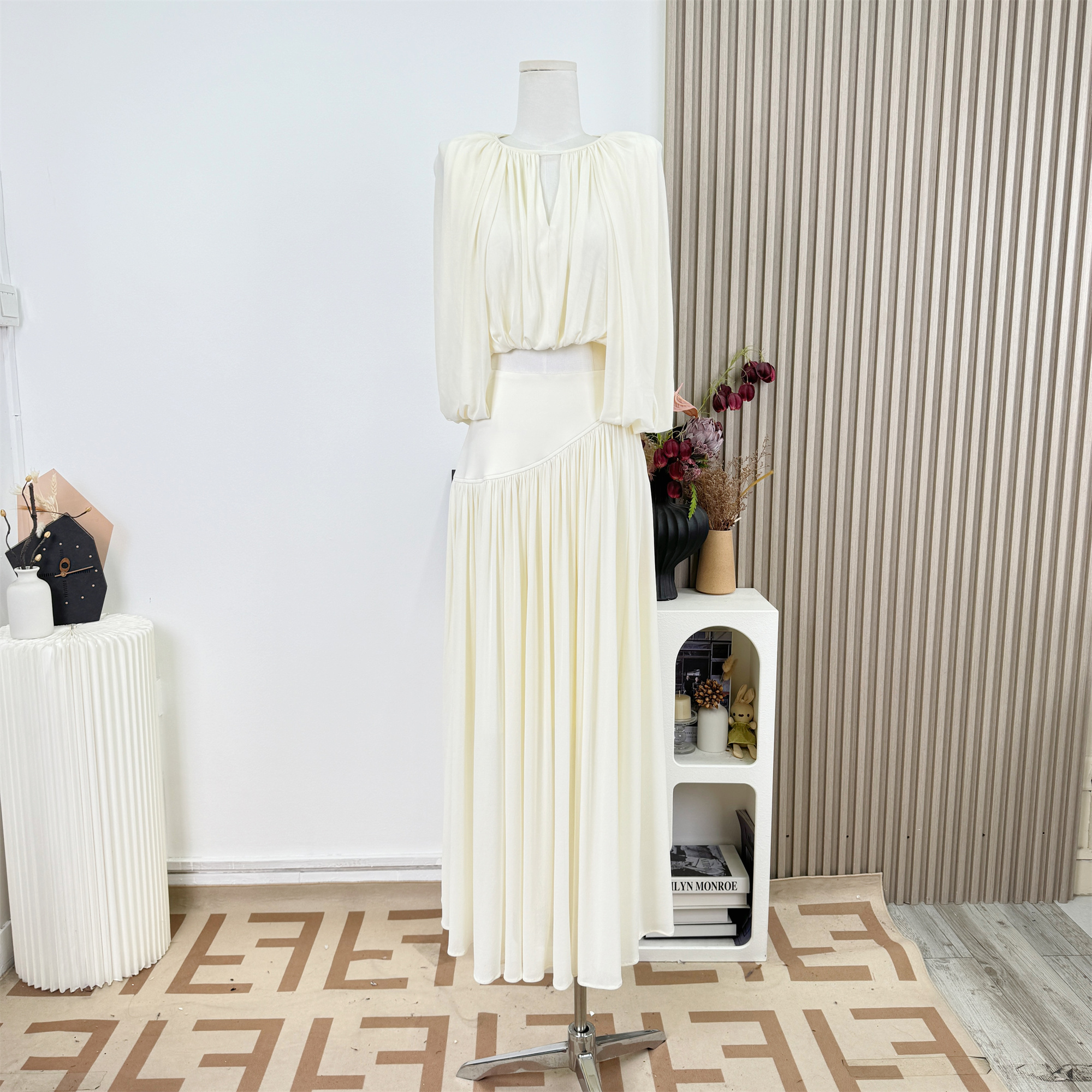 Women'S Formal Wear Blouse - Women's Elegant Spring Summer Two Pieces
