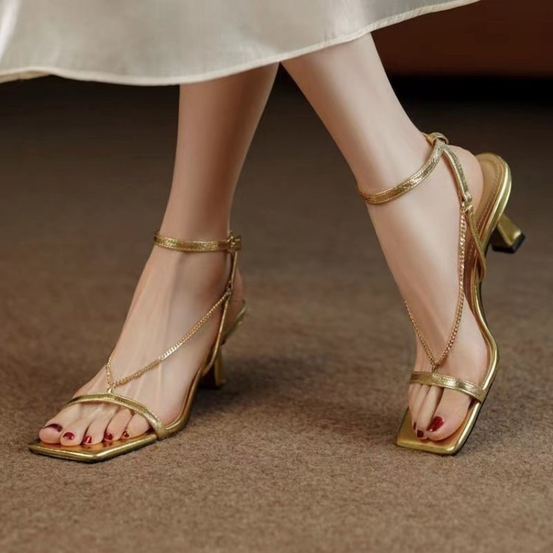 Women Chain Sandals High Heels - Women'S Formal Wear For Wedding avis et prix