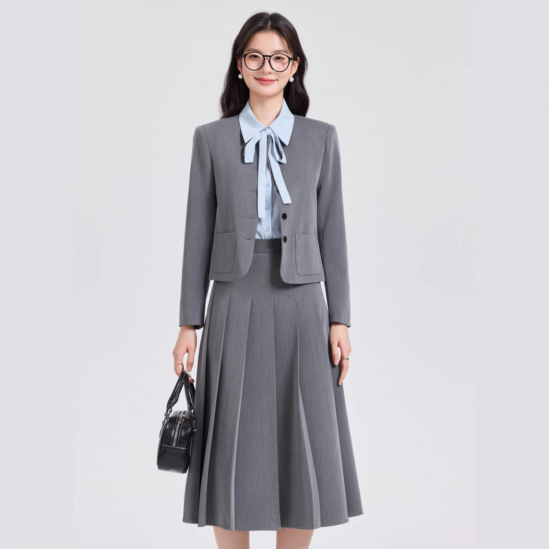 Gray Short Suit Set for Women  - Women Formal Wear For Interview avis et prix