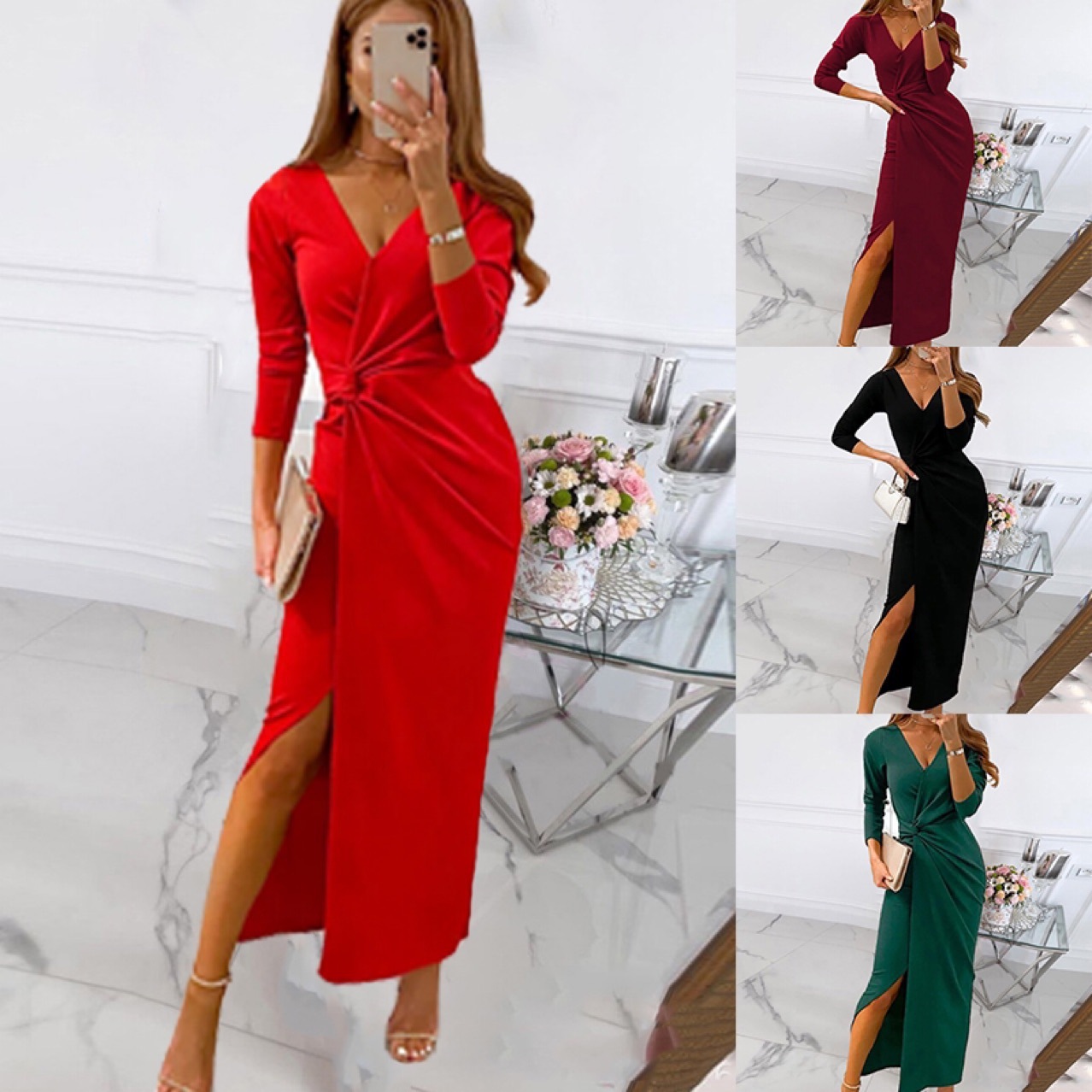 2026 Spring Summer Women Dress - Wrap Dress Work avis et prix