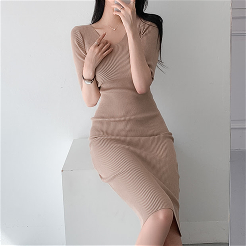 REALEFT Summer Women's Bodycon - Wrap Dress Work avis et prix