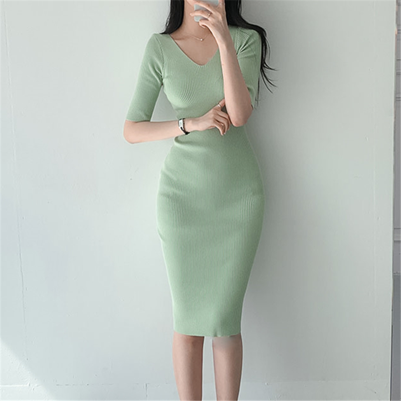 REALEFT Summer Women's Bodycon - Wrap Dress Work avis et prix