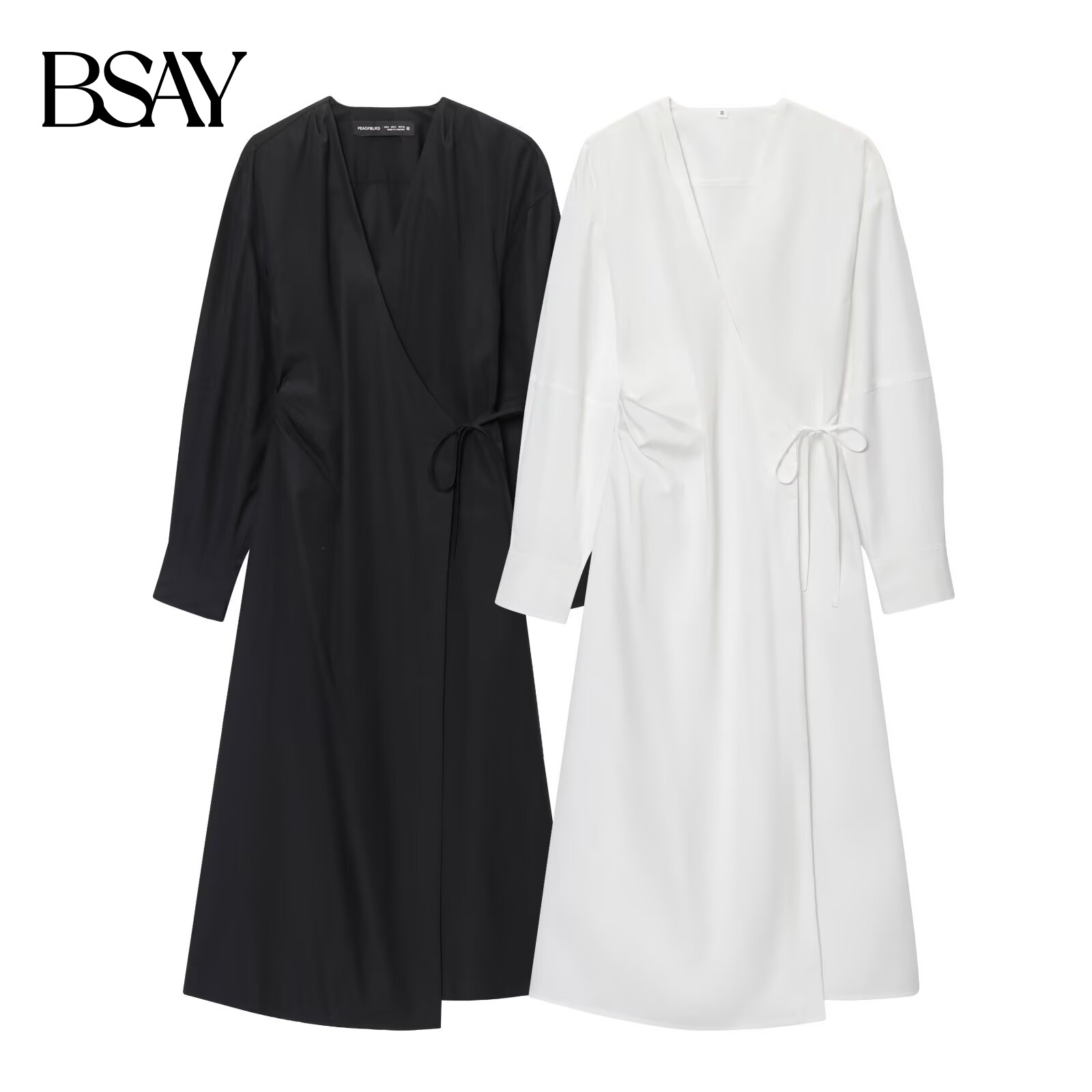BSAY casual big shirt dresses  - Wrap Dress Work avis et prix