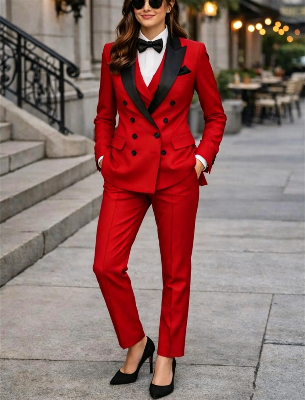 Double Breasted Women's Suits  - Women Formal Wear Tailor avis et prix