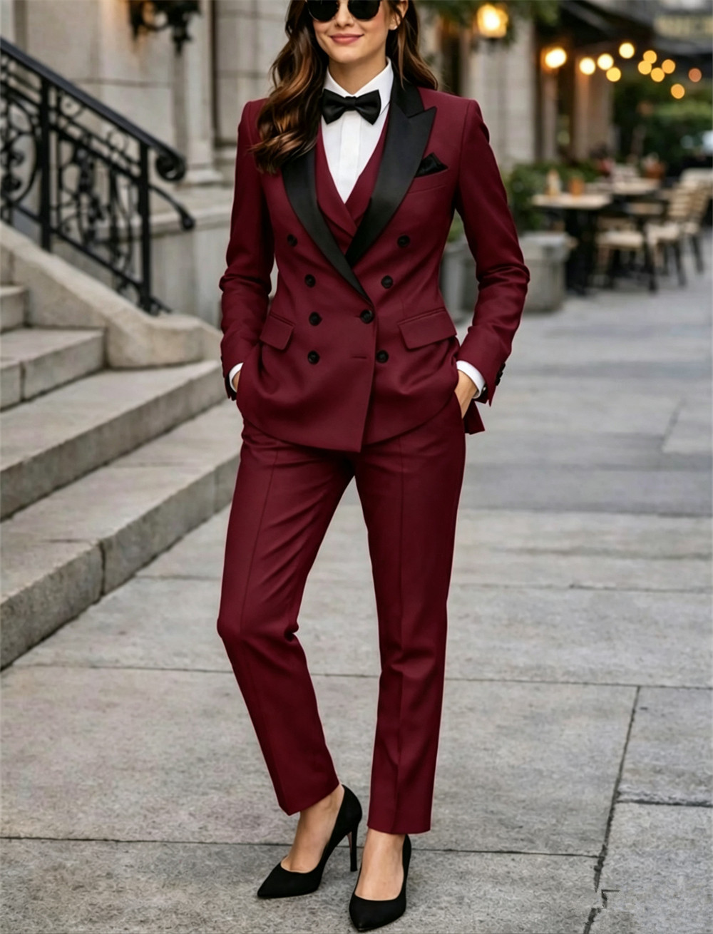 Double Breasted Women's Suits  - Women Formal Wear Tailor avis et prix