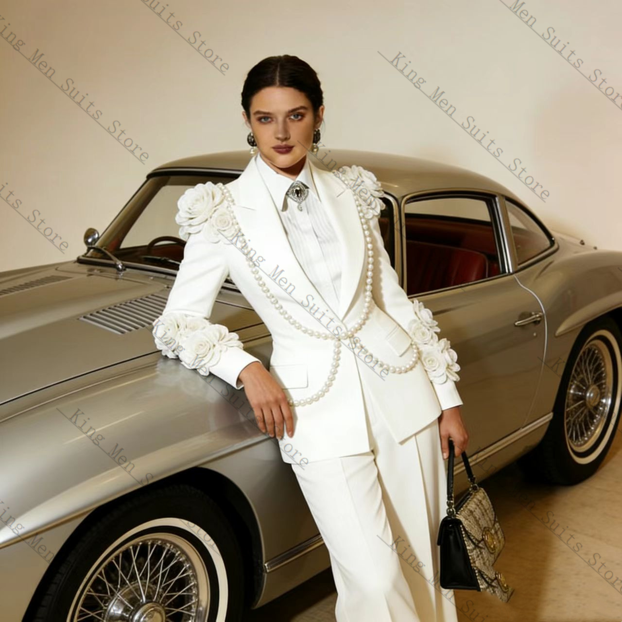 Luxury White Women Suit Set 2  - Women Formal Wear Coat avis et prix
