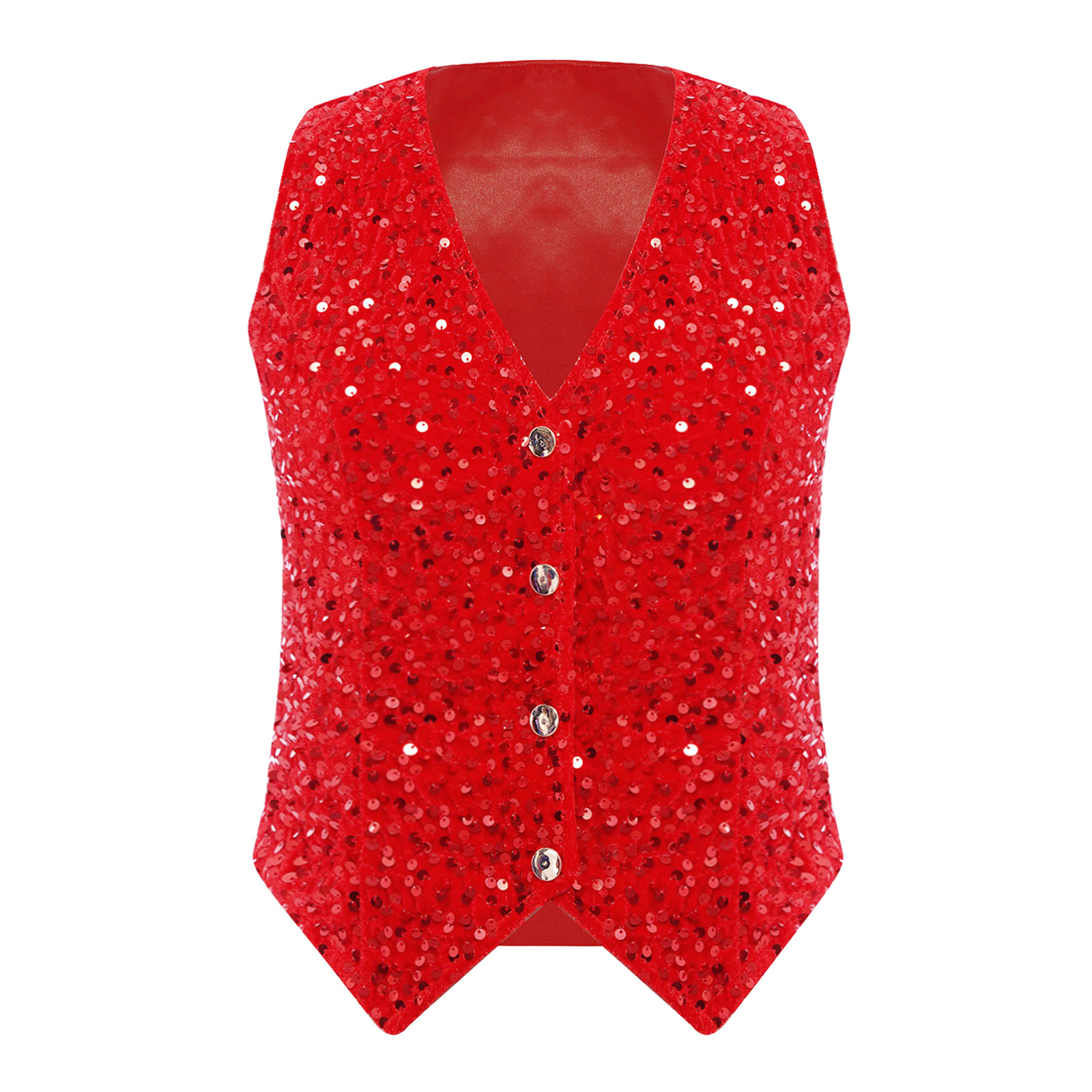 Women Shiny Sequins Vest Chris - Women Formal Wear Vest avis et prix