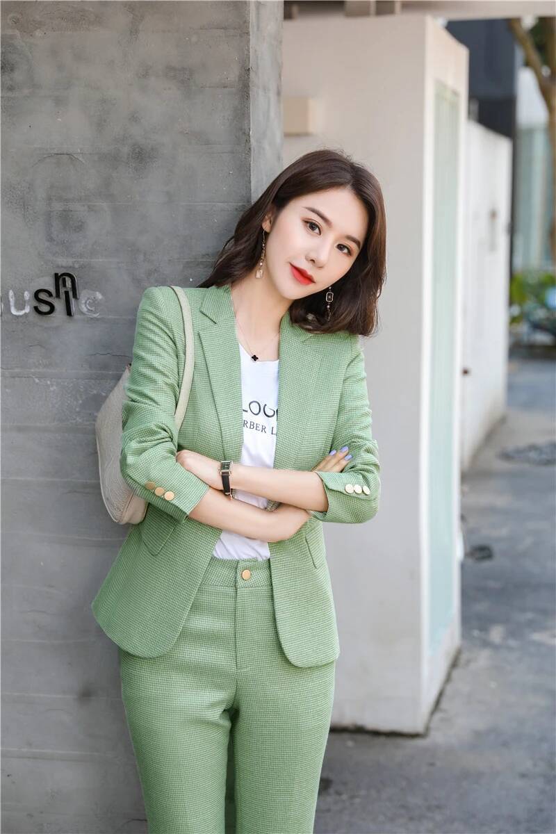Novelty Green Uniform Designs  - Women Formal Wear For Interview avis et prix