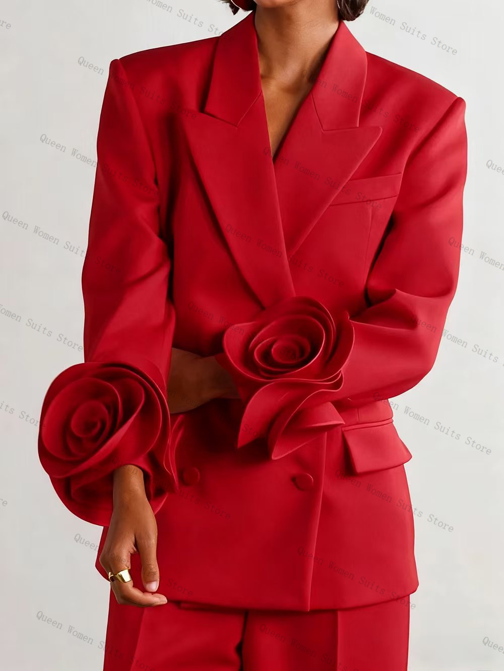 Luxury Red Women Suit Set 2 Pc - Women Formal Wear Coat avis et prix