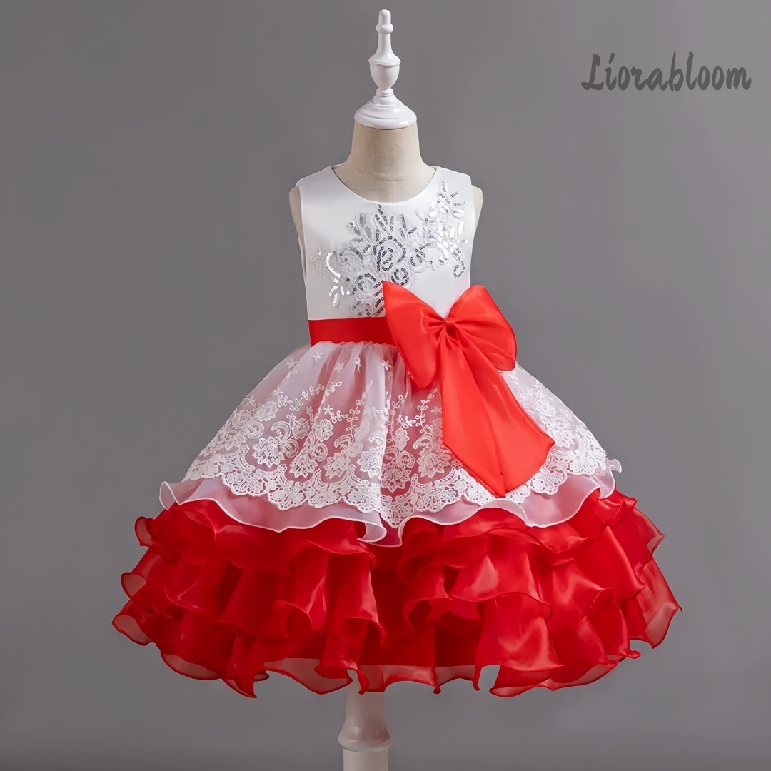 Girls' Dress With Large Bow Sl - Formal Wear Women Us avis et prix