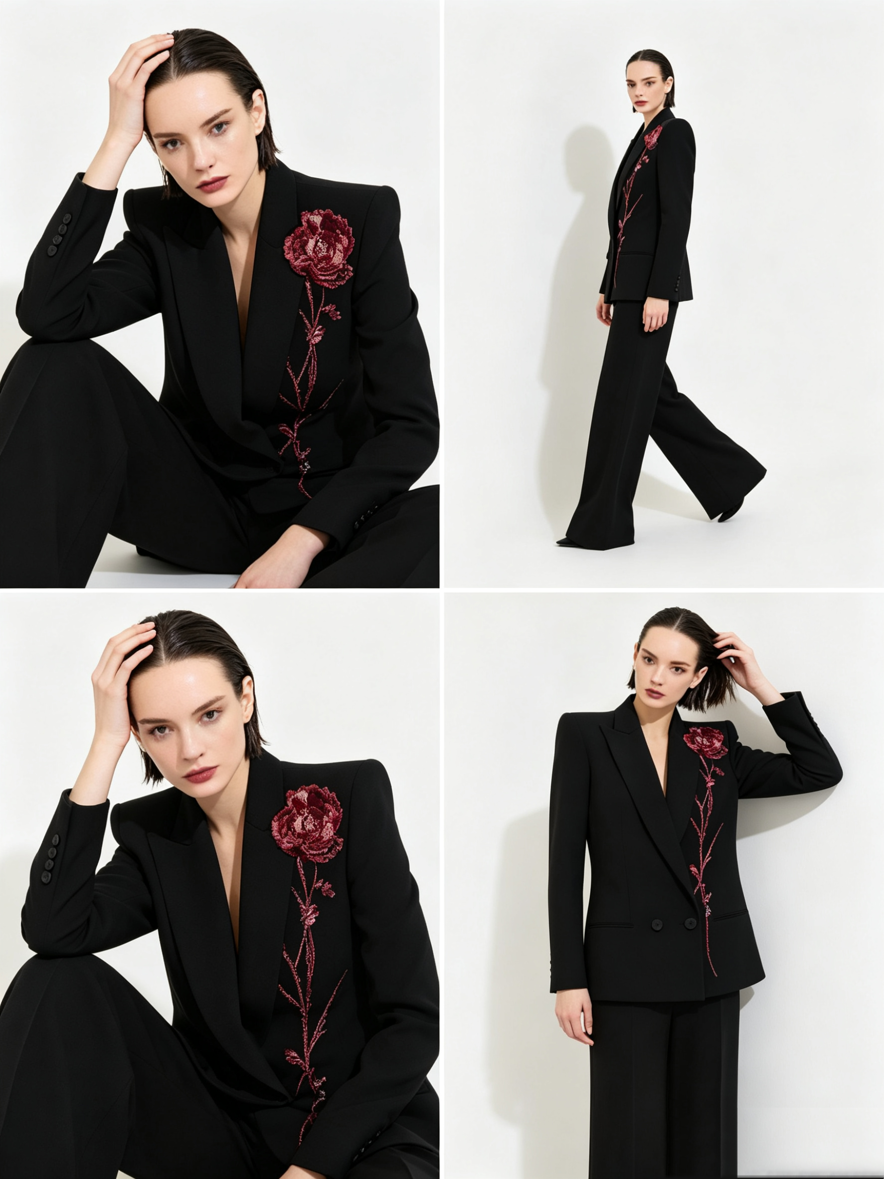 Black Women Suits Set 2 Piece  - Women Formal Wear Coat avis et prix