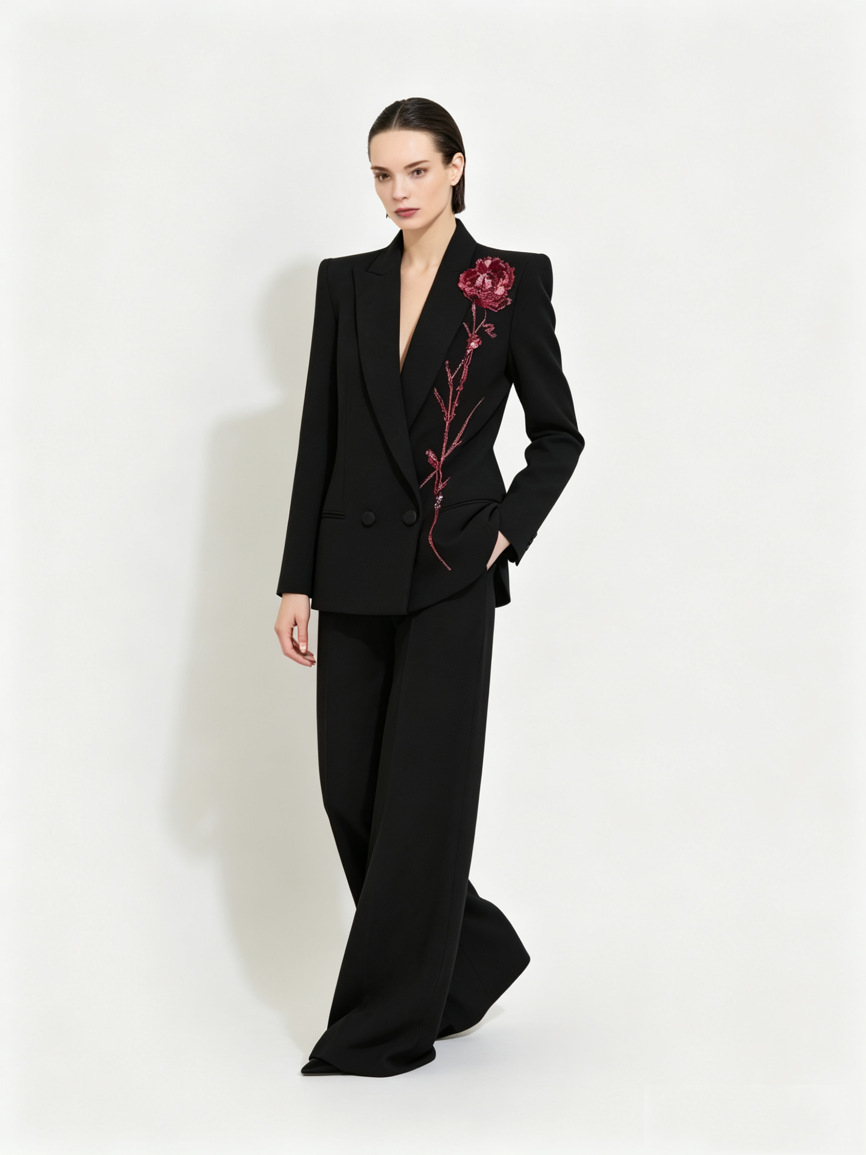 Black Women Suits Set 2 Piece  - Women Formal Wear Coat avis et prix