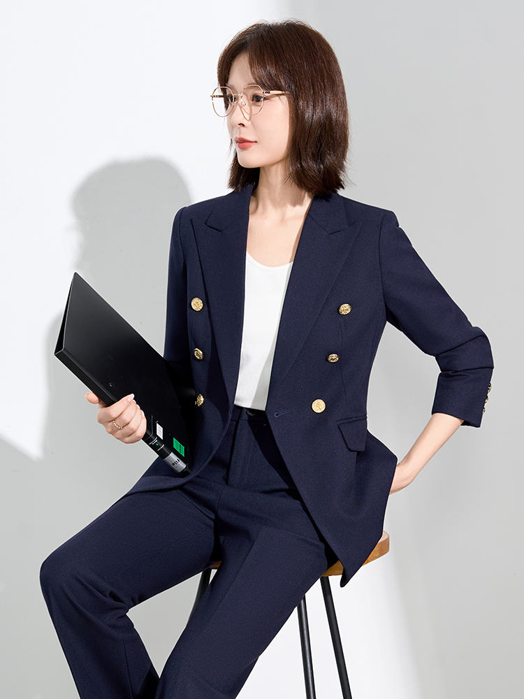 Slim Fit Royal Blue Suit Set f - Women Formal Wear For Interview avis et prix