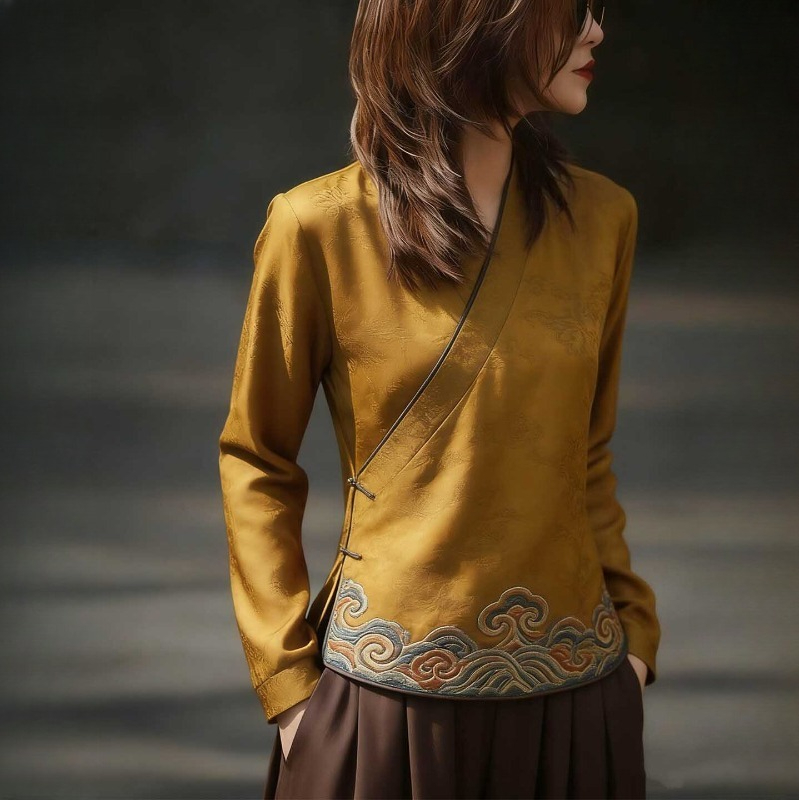 Chinese Style Women's Blouses  - Women'S Formal Wear Blouse avis et prix
