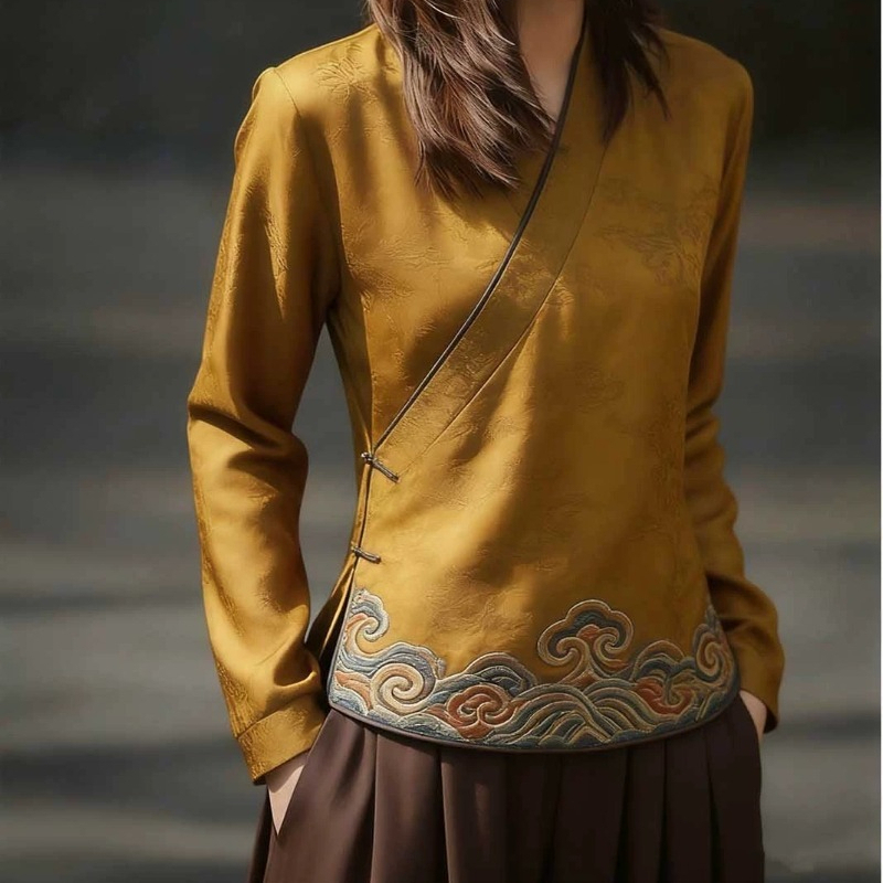 Chinese Style Women's Blouses  - Women'S Formal Wear Blouse avis et prix