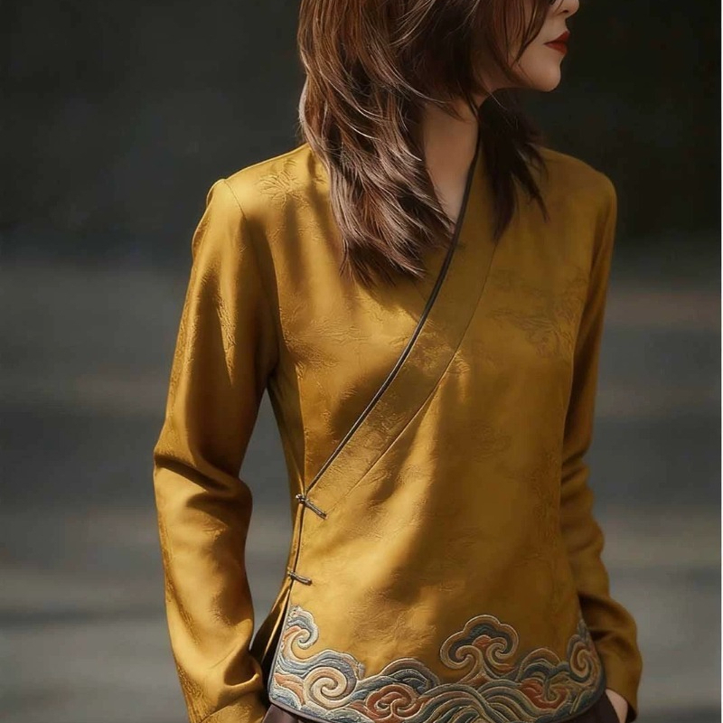 Chinese Style Women's Blouses  - Women'S Formal Wear Blouse avis et prix
