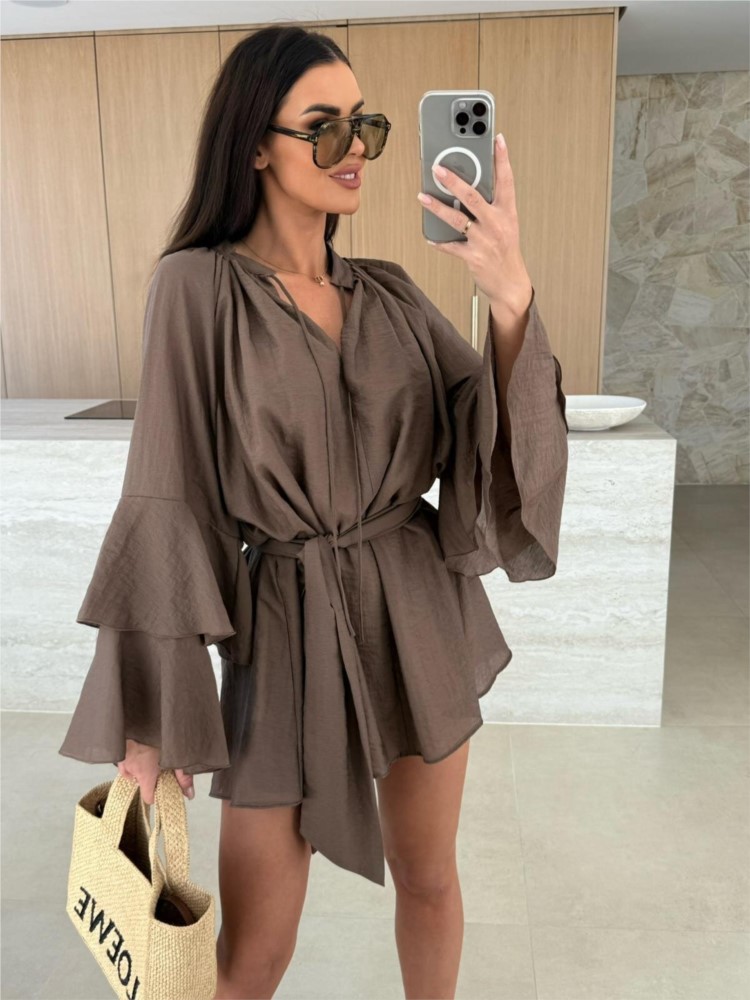 2025 Spring Summer Elegant Ruf - Wrap Dress Work avis et prix