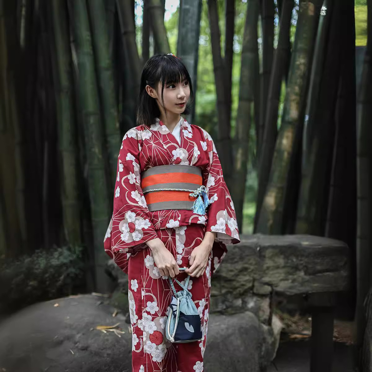 Red Japanese Yukata Kimono Fem - Japanese Women Formal Wear avis et prix