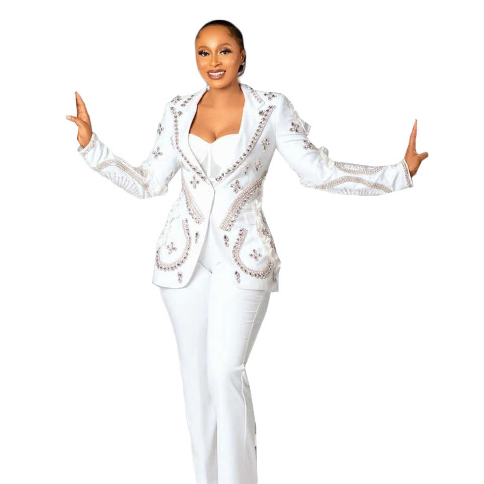 Luxury Women Pants Suits 2 Pcs - Women Formal Wear For Plus Size avis et prix