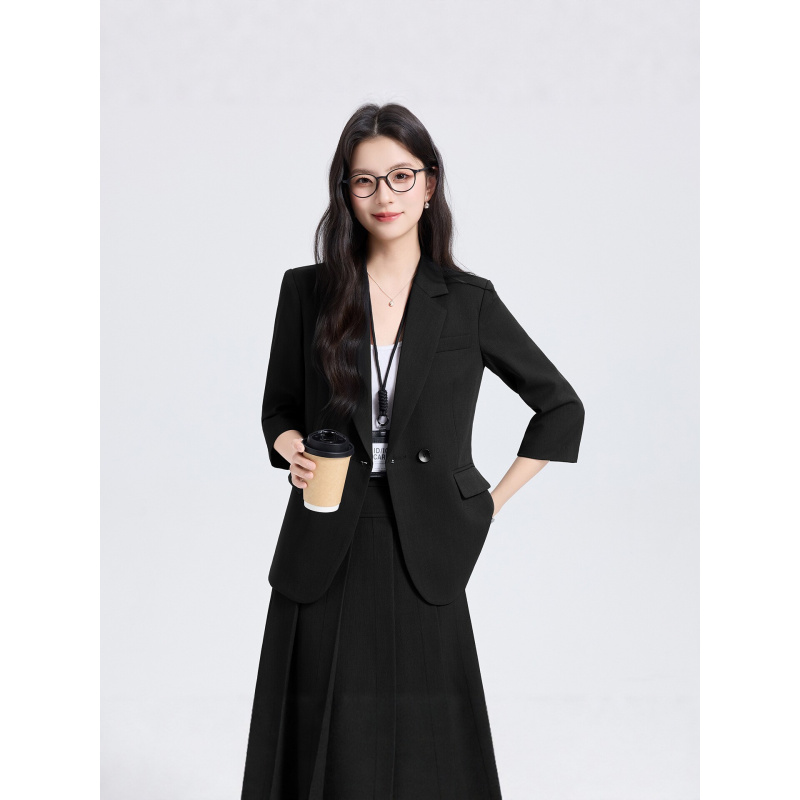Navy Blue Women's Suit Set for - Women Formal Wear For Interview avis et prix