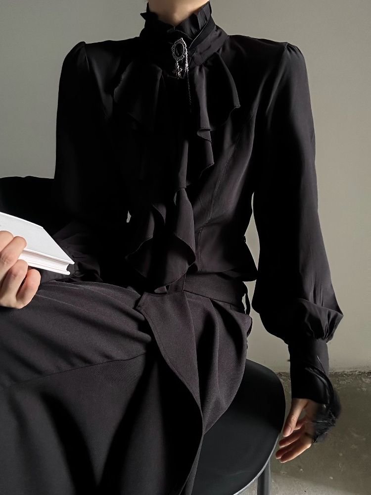 Vintage Gothic Black Bottoming - Japanese Women Formal Wear avis et prix