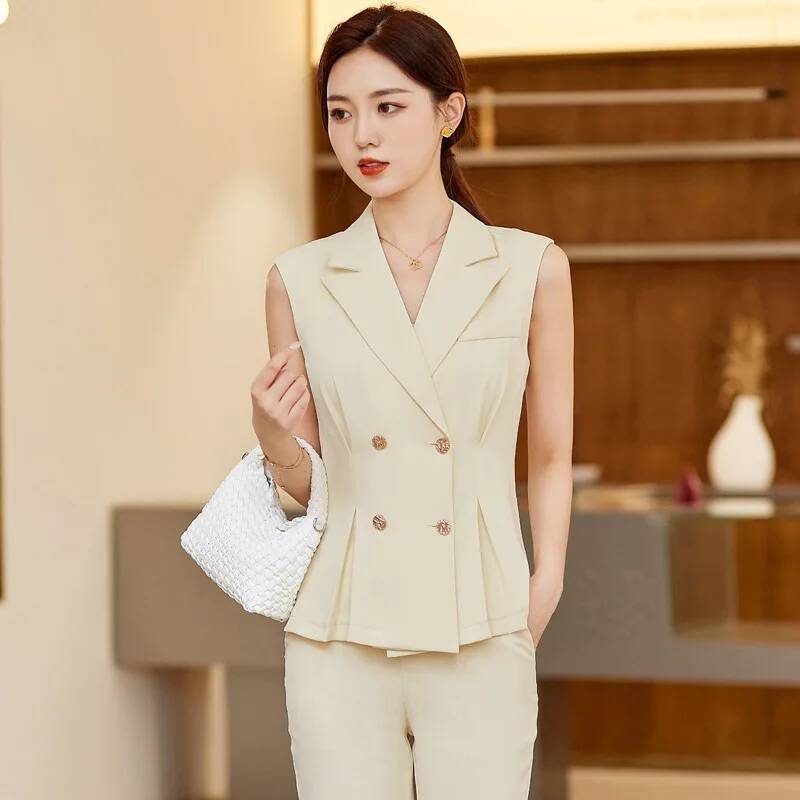 Women Elegant Pantsuits with 2 - Women Formal Wear Vest avis et prix