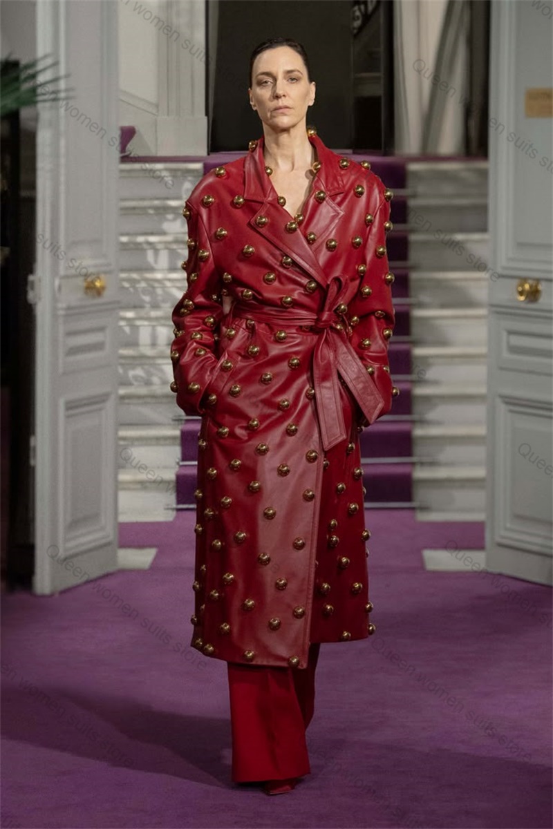 PU Leather Women Suit Pants Se - Women Formal Wear Coat avis et prix