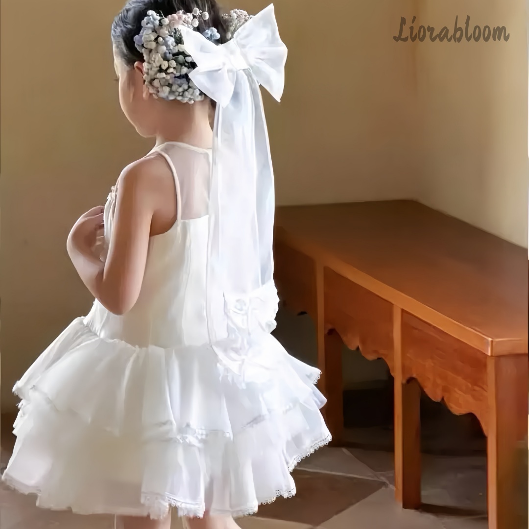 Girls' White Embroidered Forma - Formal Wear Women Us avis et prix