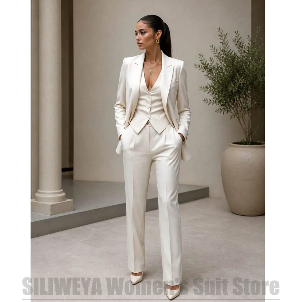 Women 3 Piece Suit Set Blazer  - Women Formal Wear Vest avis et prix