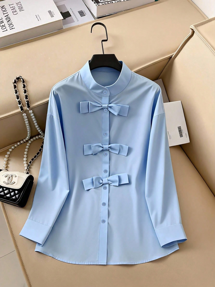 Plus Size Spring Summer Blue P - Women'S Formal Wear Blouse avis et prix