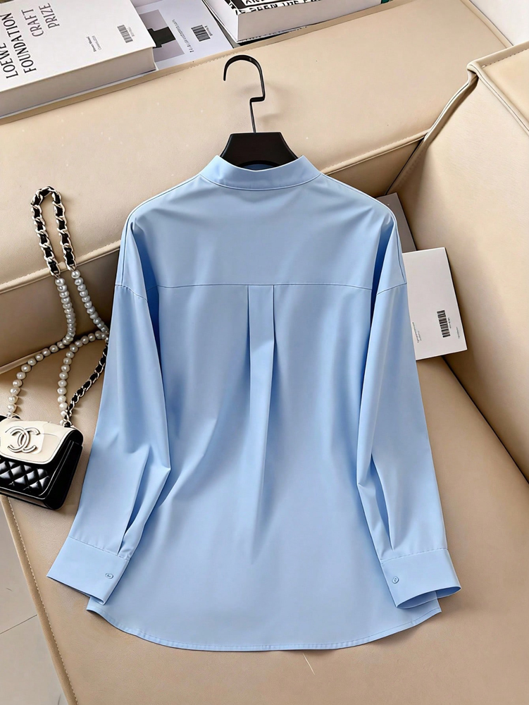 Plus Size Spring Summer Blue P - Women'S Formal Wear Blouse avis et prix