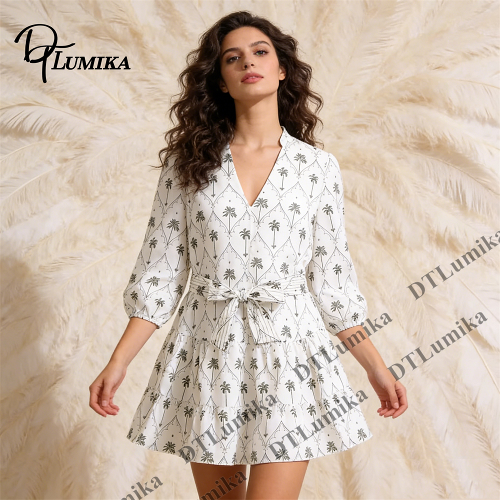 DTLumika Palm Tree Print Wrap  - Women'S Formal Resort Wear avis et prix