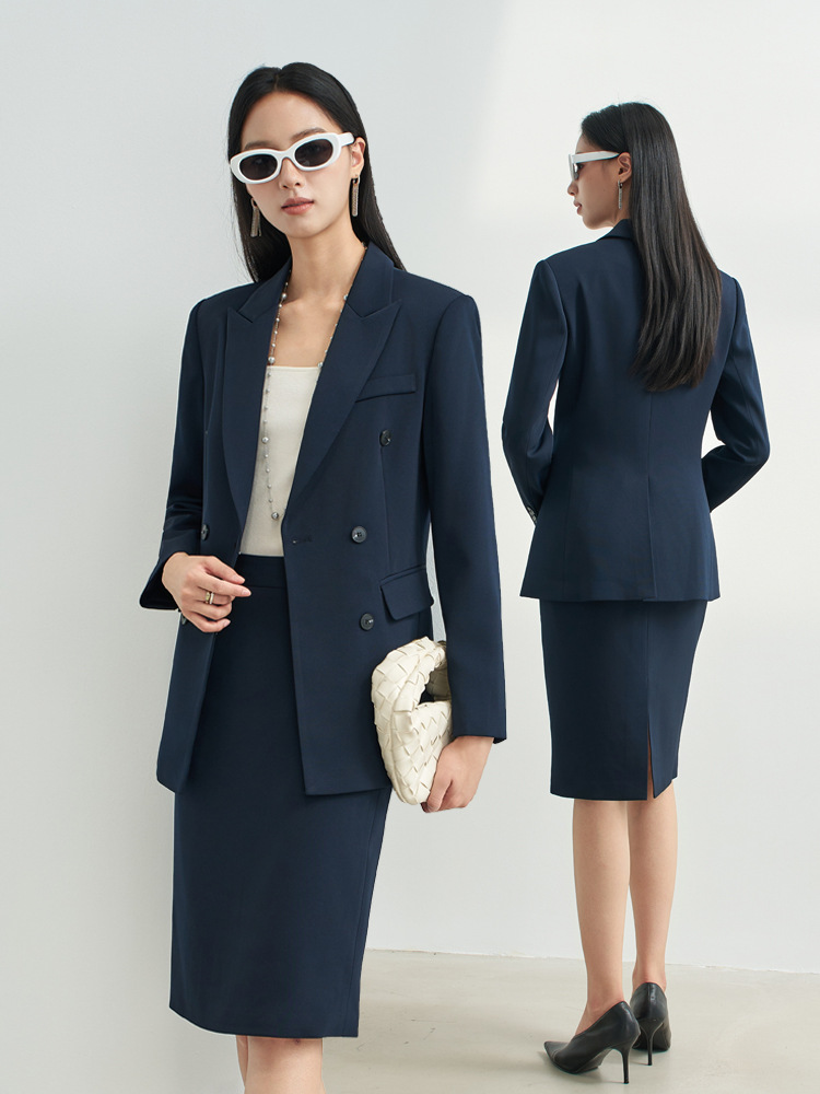 Navy Blue Professional Skirt S - Women Formal Wear For Interview avis et prix